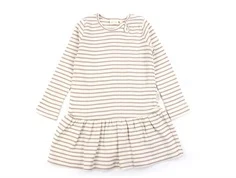 Petit Piao rose fawn stribet kjole